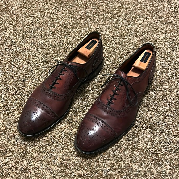 ‼️SOLD‼️ Allen Edmonds Oxblood Strand Dress Shoes 12D - Picture 1 of 6